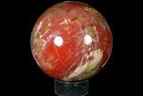Colorful, Petrified Wood Sphere - Madagascar #121950-1
